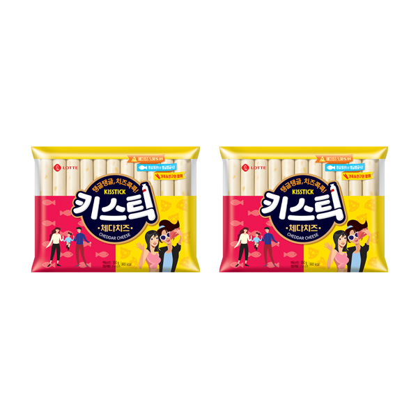 [해피] 키스틱 체다치즈 550g x 2개 (25g x 44개)