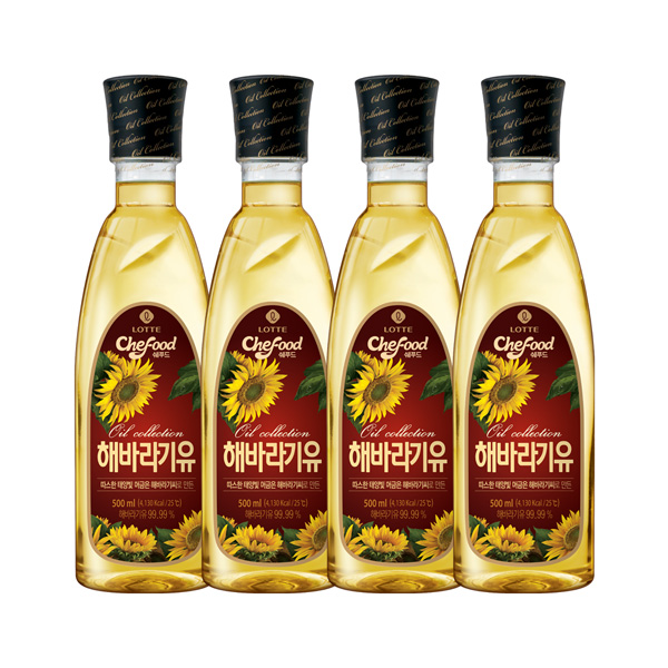 해바라기유 500ml x 4개