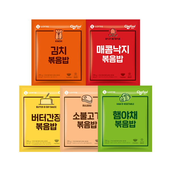 Chefood 냉동볶음밥 5종 5개 골라담기 (버터/김치/햄야채/낙지/불고기)