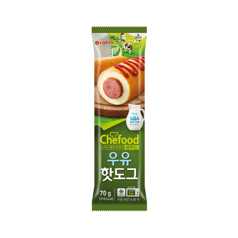 Chefood 우유핫도그 70g