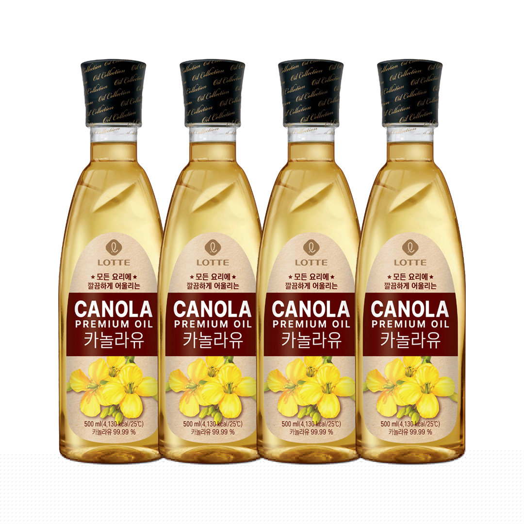 카놀라유 500ml x 4개