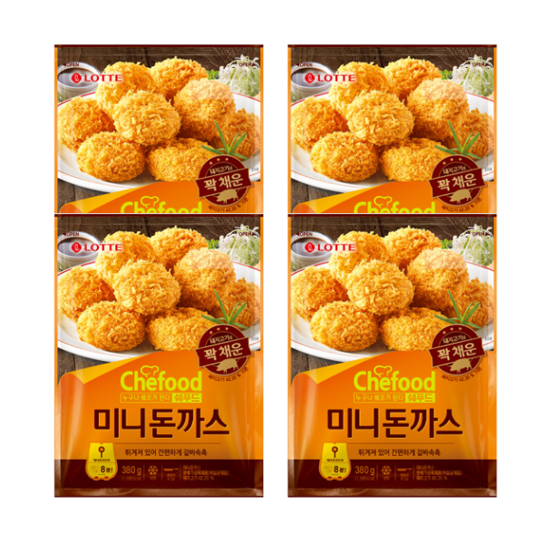 [해피] Chefood 미니돈까스 380g x 4개