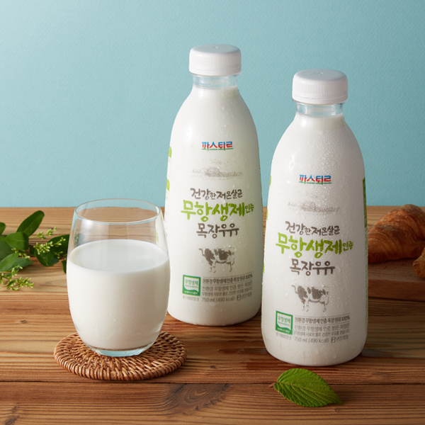 파스퇴르 건강한 저온살균 무항생제 인증목장 우유 750mL