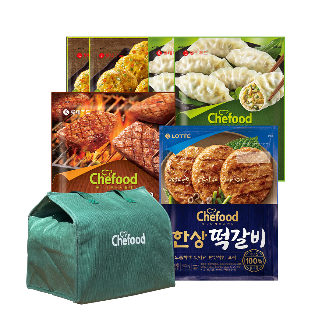 [10/4발송][2023추석] 차례상 세트(떡갈비1+너비아니1+만두2+동그랑땡2)