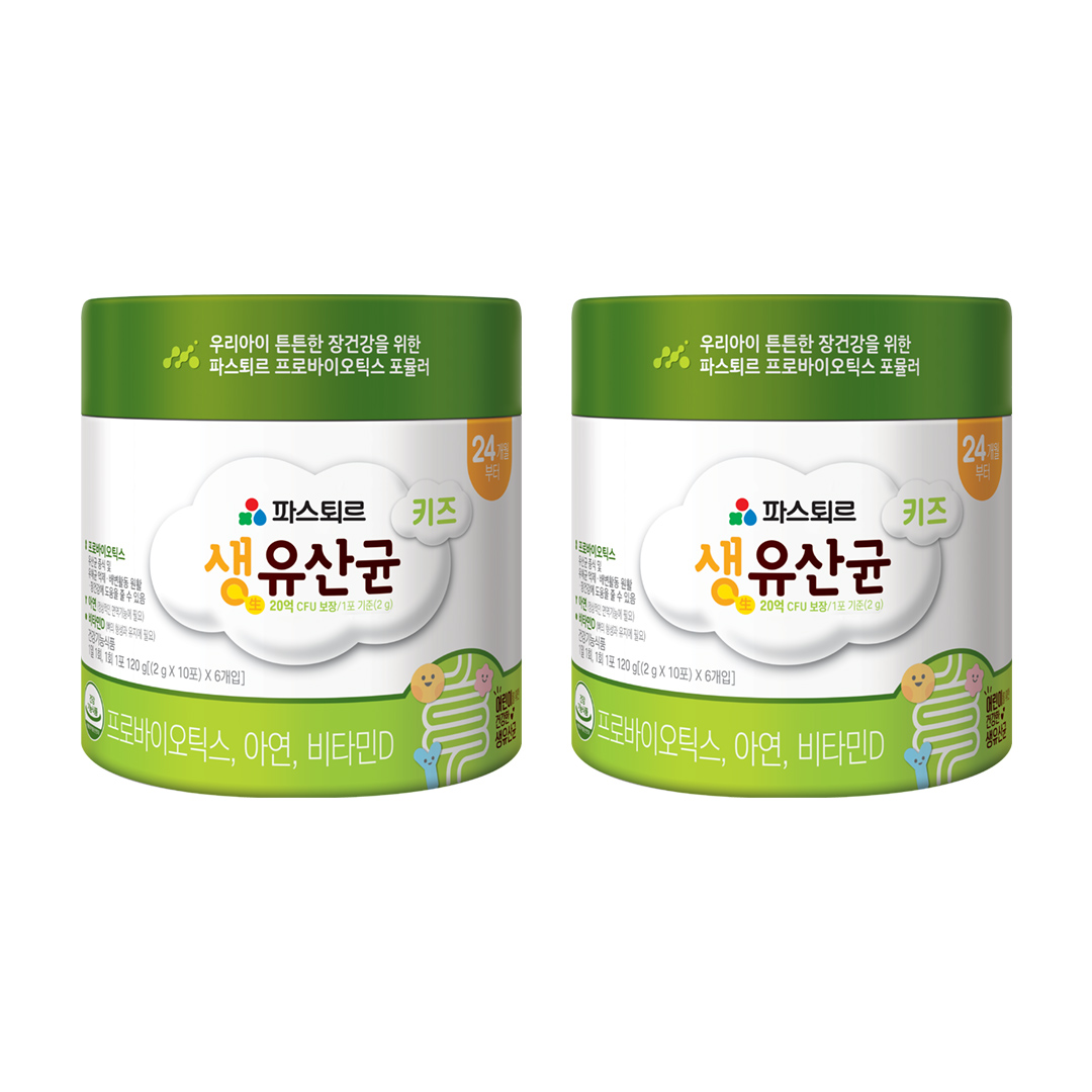 파스퇴르 키즈 생유산균 2g 60포+60포 [24개월부터 섭취가능]