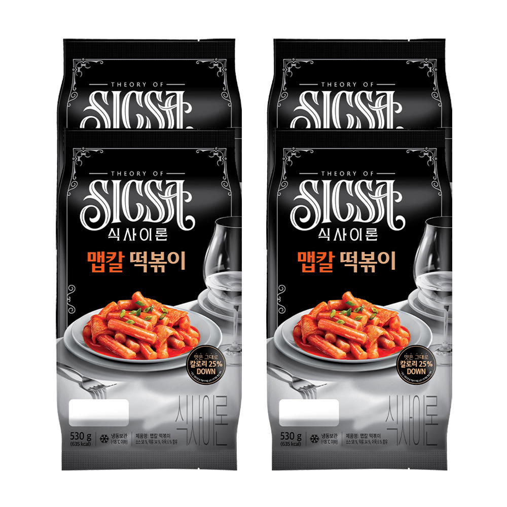 [해피] 식사이론 맵칼떡볶이 530g x 4개
