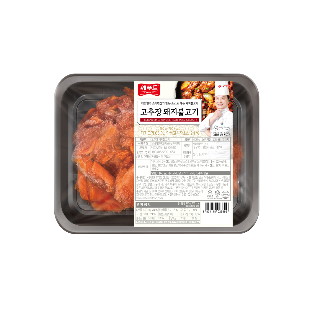 Chefood 고추장돼지불고기 400g