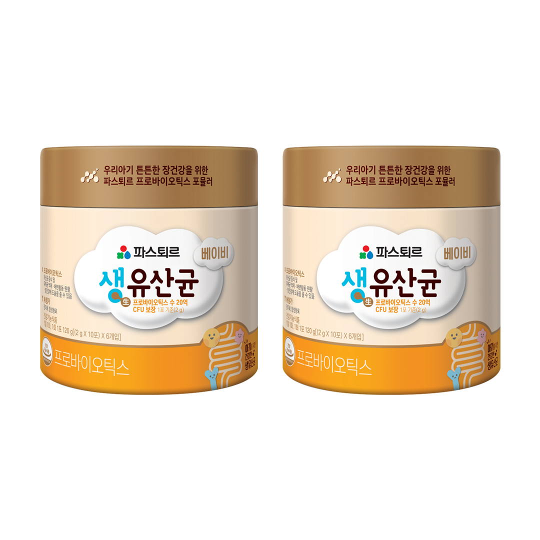[해피]파스퇴르 베이비 생유산균 2g 60포+60포 [신생아부터 섭취가능]