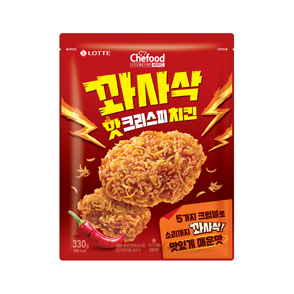 Chefood 꽈사삭 핫크리스피 치킨 330g 1개