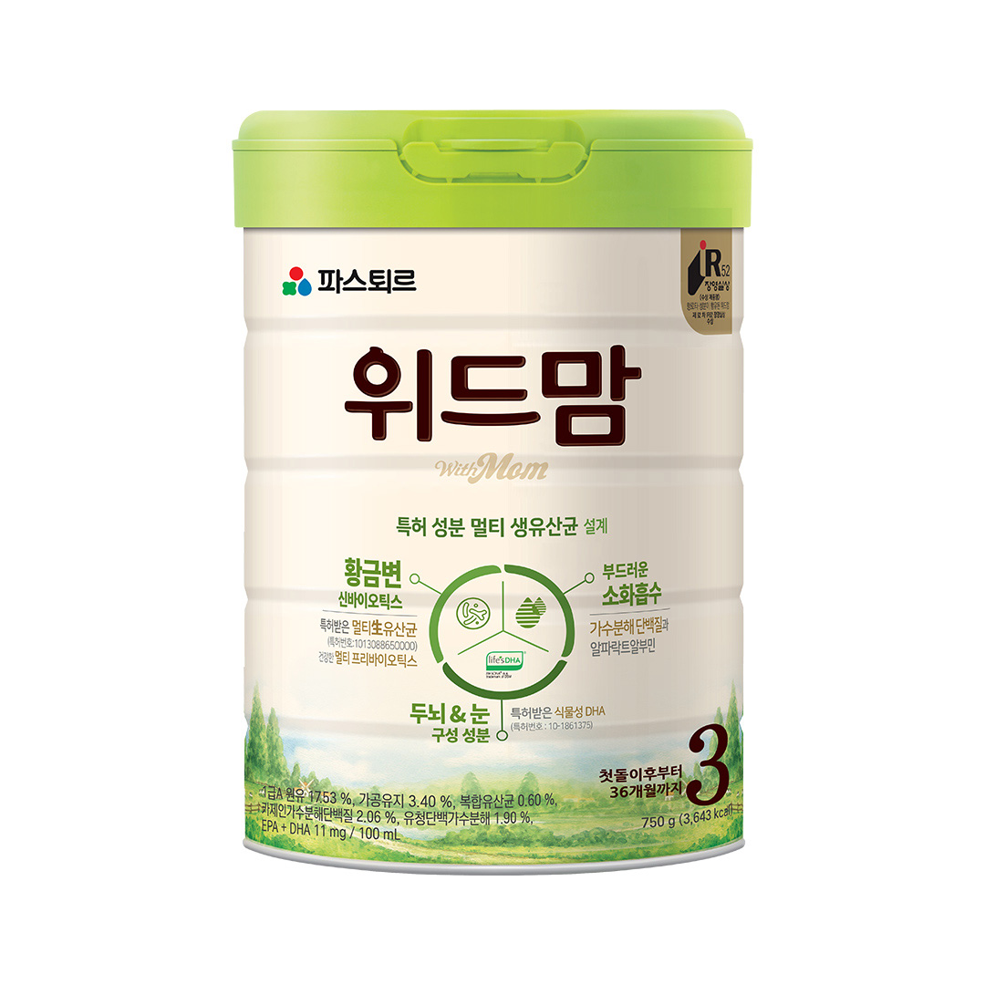 [증정] 파스퇴르 위드맘 3단계 1캔 [첫돌이후~36개월까지]