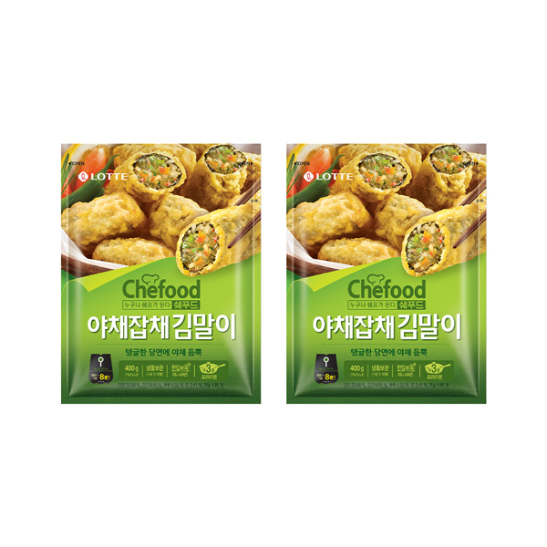 Chefood 김말이 야채잡채 400g+400g