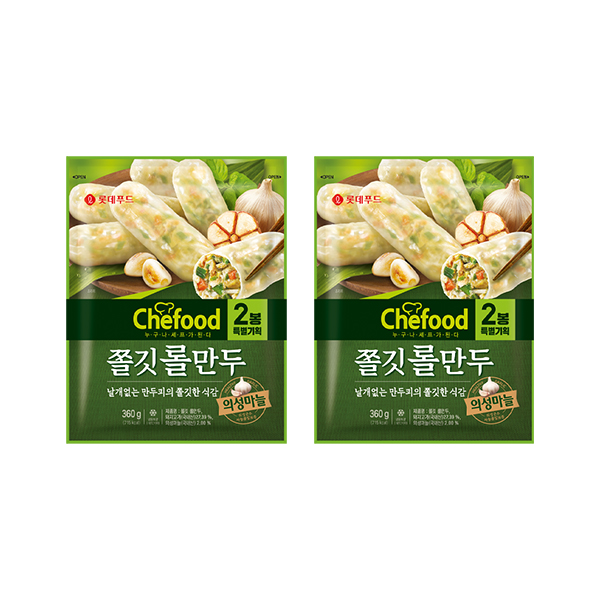 Chefood 쫄깃롤만두 (360g+360g) x 2개