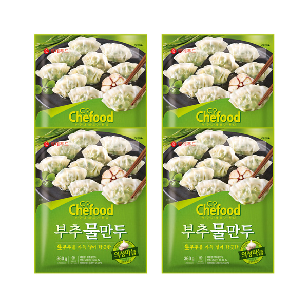 Chefood 부추물만두 (360g+360g) x 2개