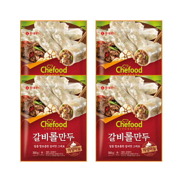 Chefood 갈비롤만두 (360g+360g) x 2개