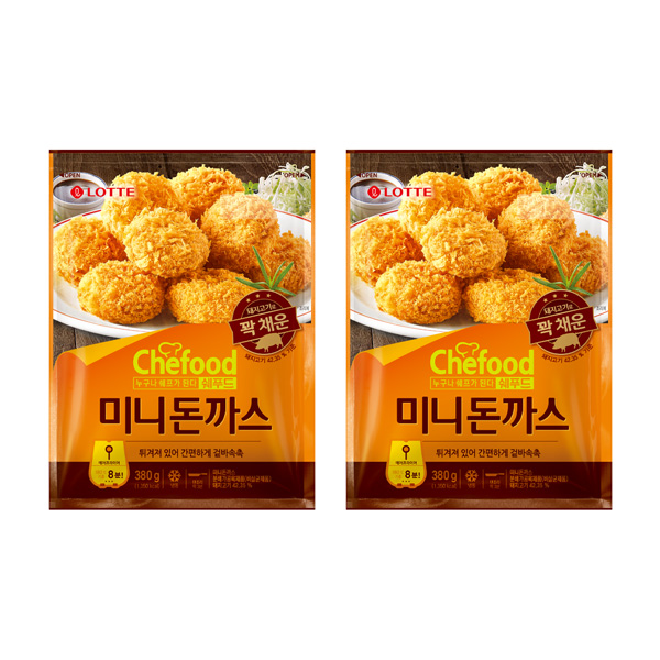 Chefood 미니돈까스 380g x 2개