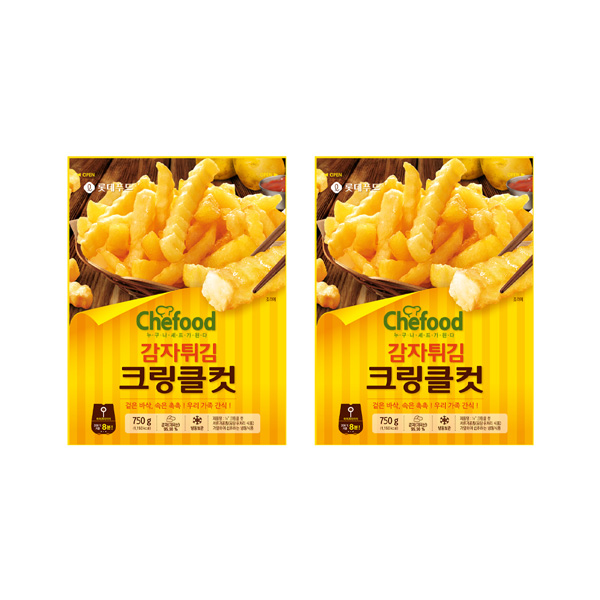 Chefood 감자튀김 크링클컷 750g x 2개