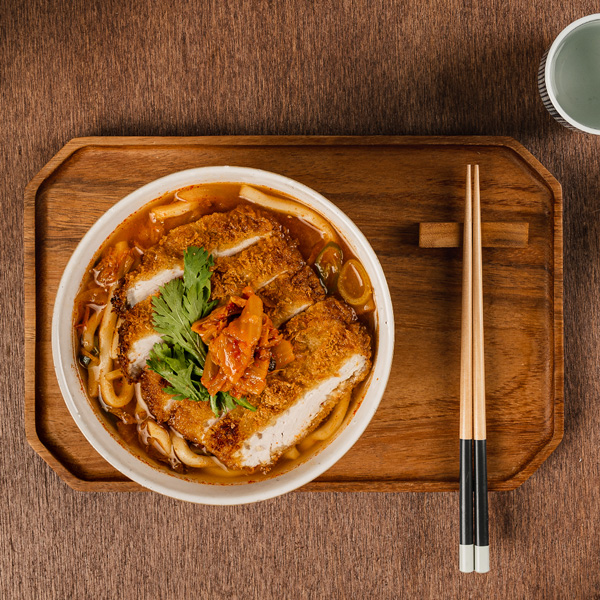 [해피] Chefood 밀키트 통돈까스 김치 우동 640g