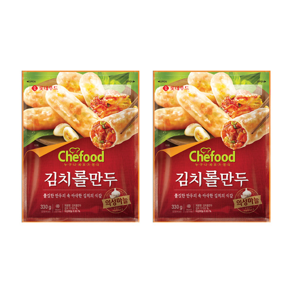 Chefood 김치롤만두 (330g+330g) x 2개