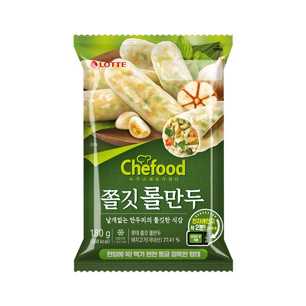 Chefood 쫄깃롤만두 180g(트레이)