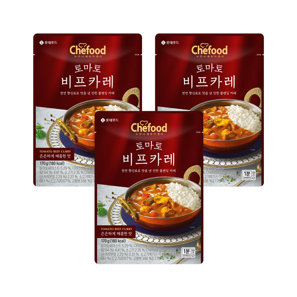 Chefood 토마토비프카레 170g x 3개