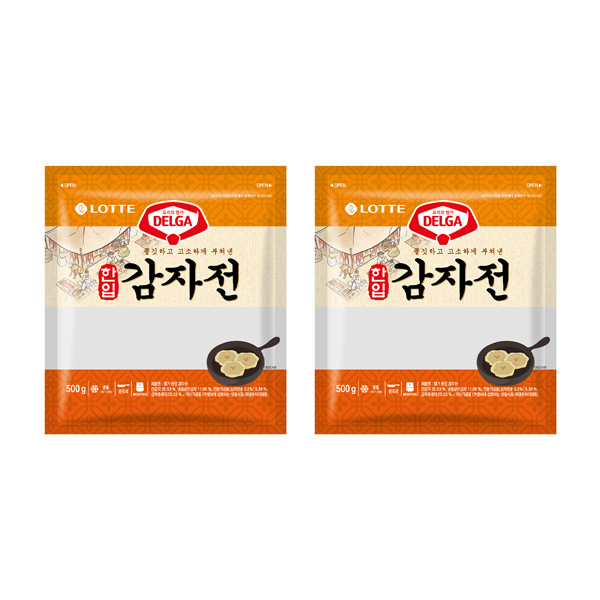 [해피] 델가 한입 감자전 500g x 2개