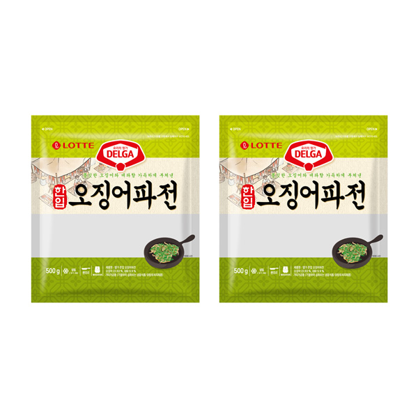 [해피] 델가 한입 오징어파전 500g x 2개