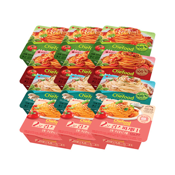 Chefood 사각 스파게티 4종 12개